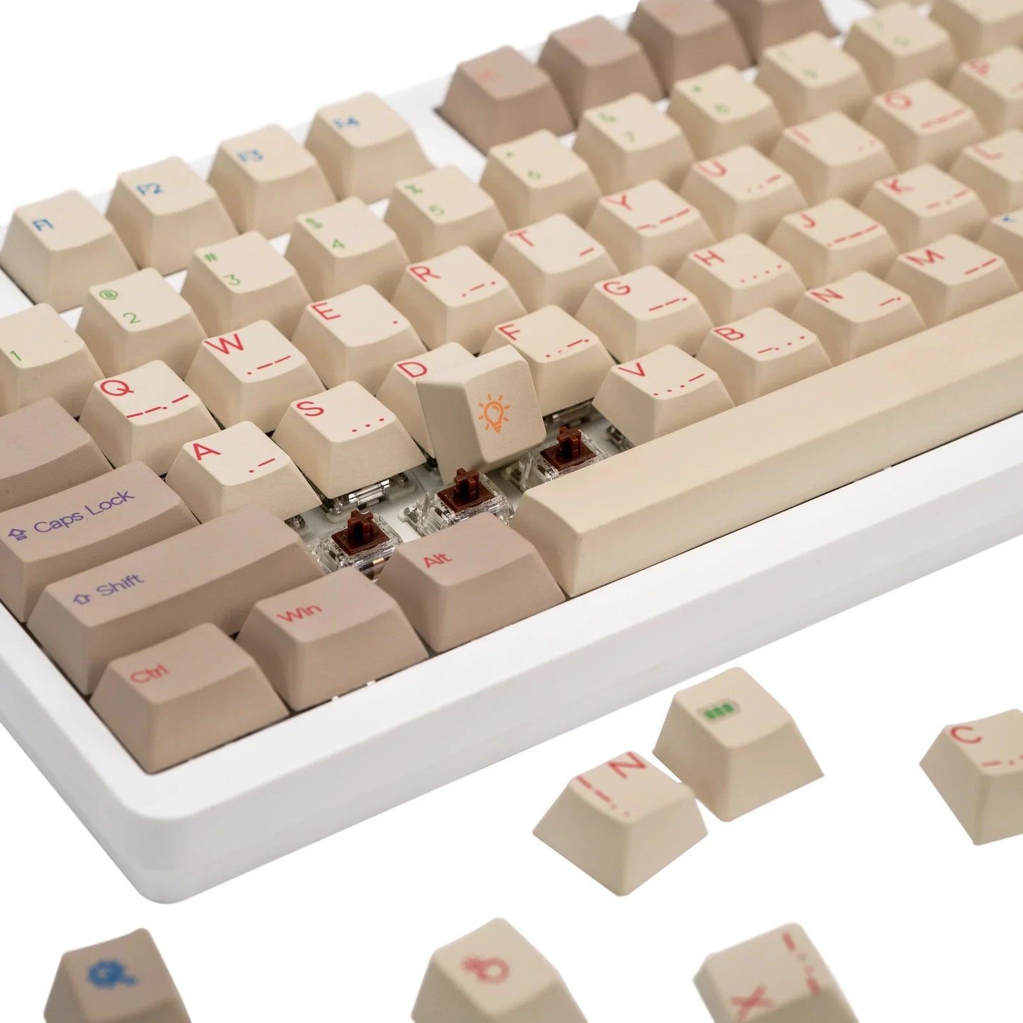 Hot-Swap RGB Tri-mode Mechanical Keyboard (Morse Code)